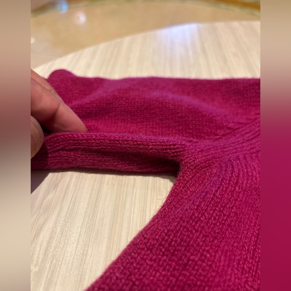 The Row Dewey Girls Sweater Cashmere 4 years old 4YO purple magenta Crewneck - Picture 8 of 13